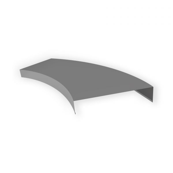 Aluminium Wall Coping True Curve - Mill